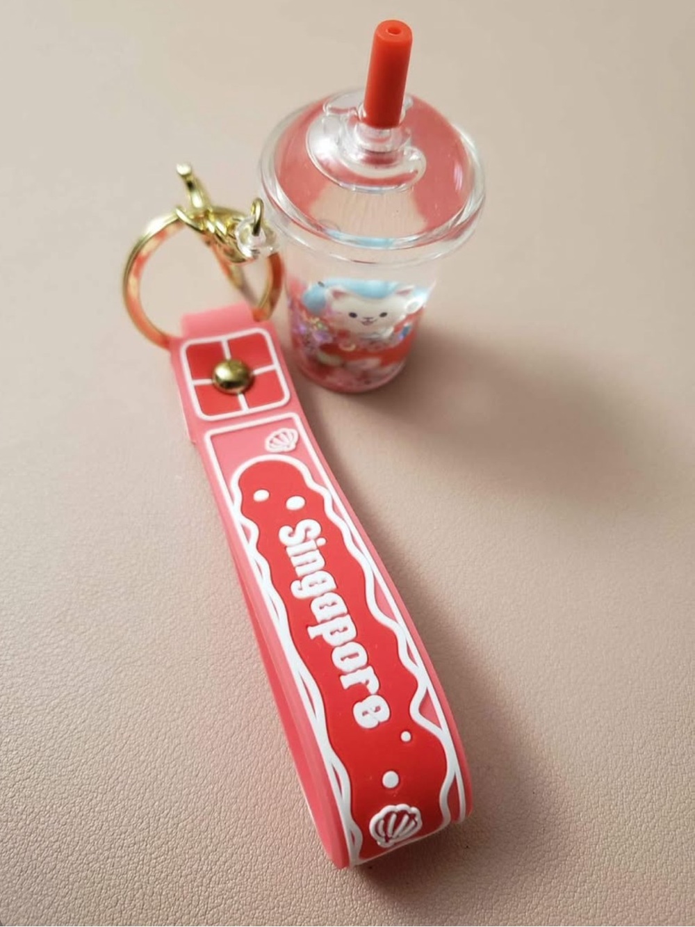 Singapore Mascot Merlion Slushie Keychain